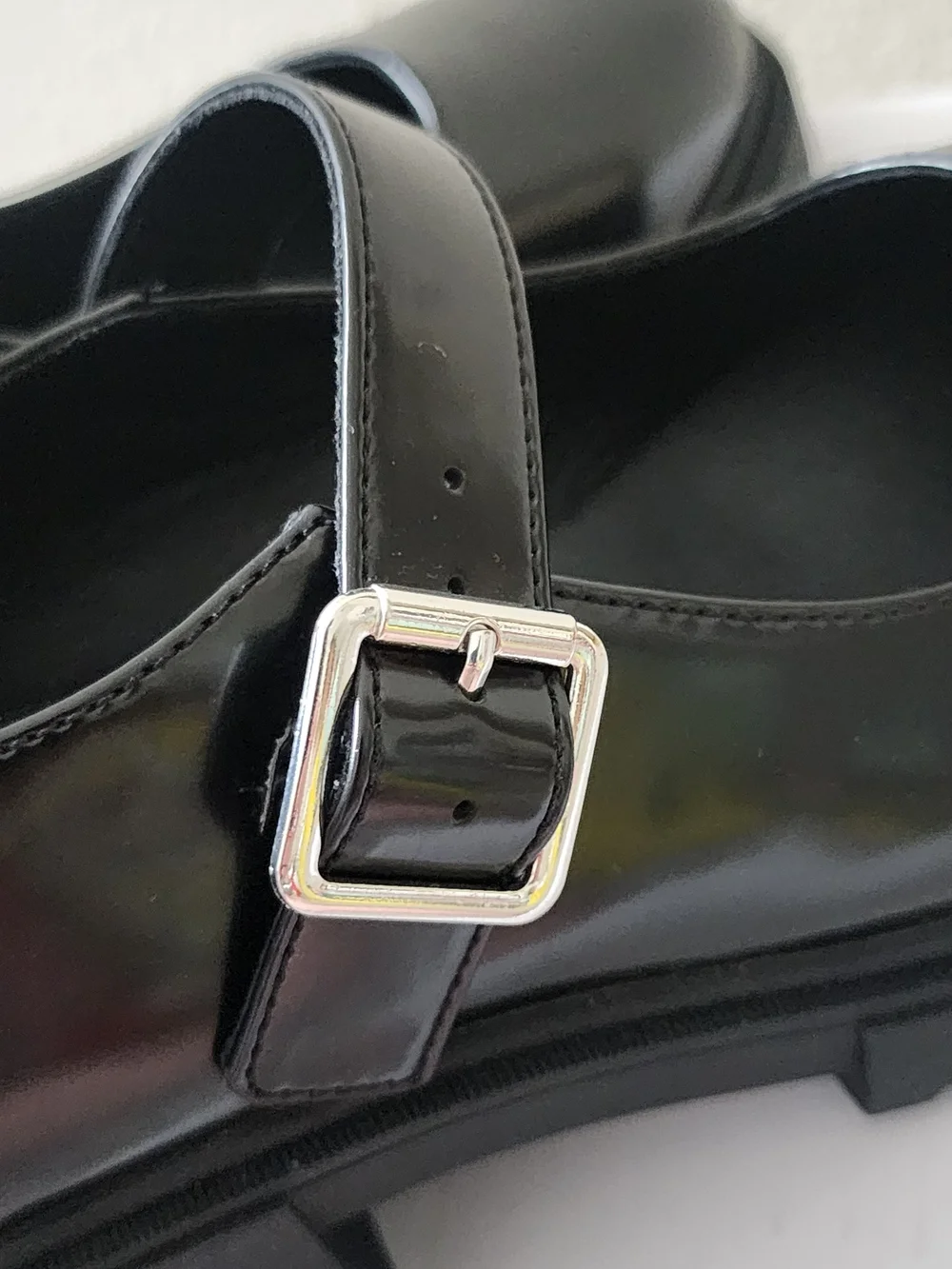 LIMELIGHT Marco Black Mary Jane Lug Sole Platform Shoes Women's Size 9.5